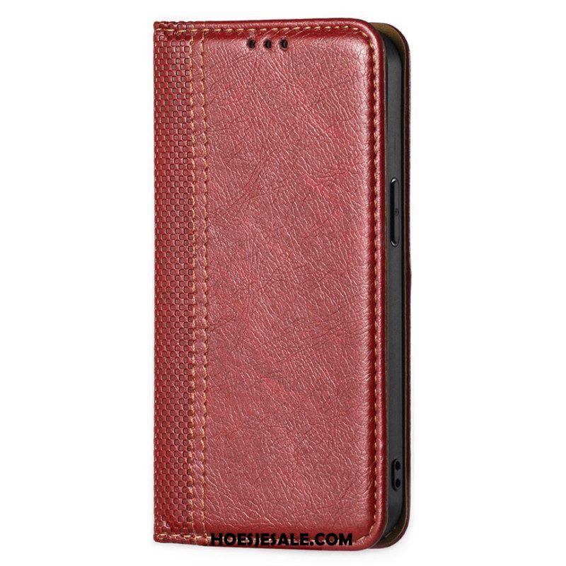 Bescherming Hoesje voor Xiaomi 12 Pro Folio-hoesje Vintage Leereffect