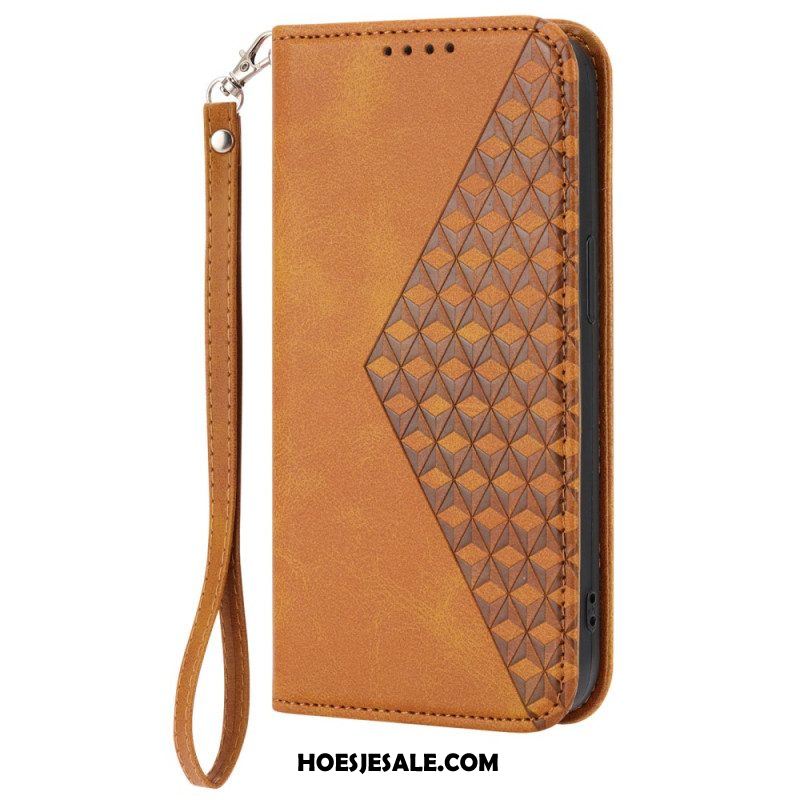 Bescherming Hoesje voor Xiaomi 13 Folio-hoesje Stijl Leer 3d-patroon