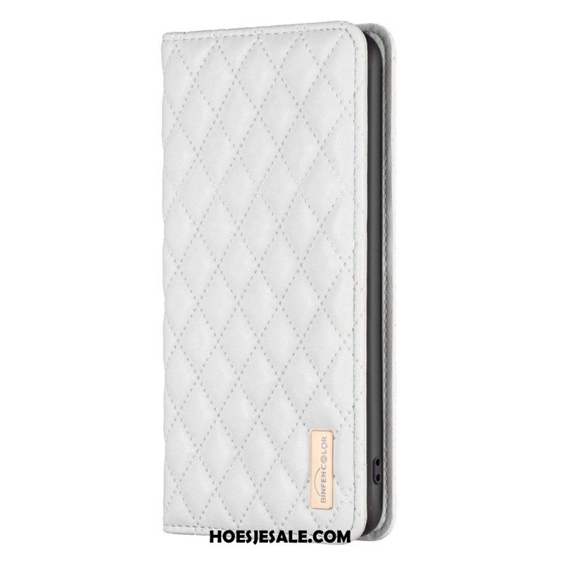 Bescherming Hoesje voor Xiaomi 13 Lite Folio-hoesje Binfen Kleurstijl Gewatteerd