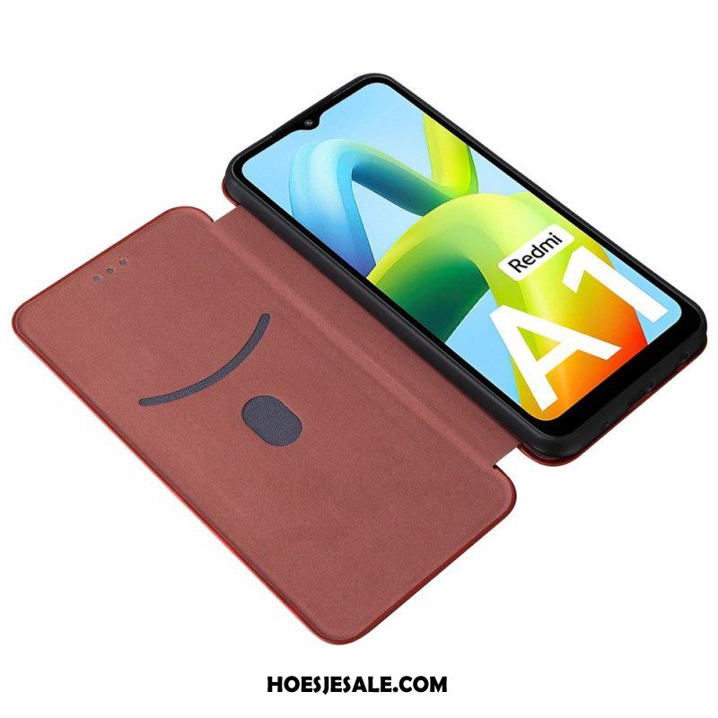 Bescherming Hoesje voor Xiaomi Redmi A1 Folio-hoesje Koolstofvezel