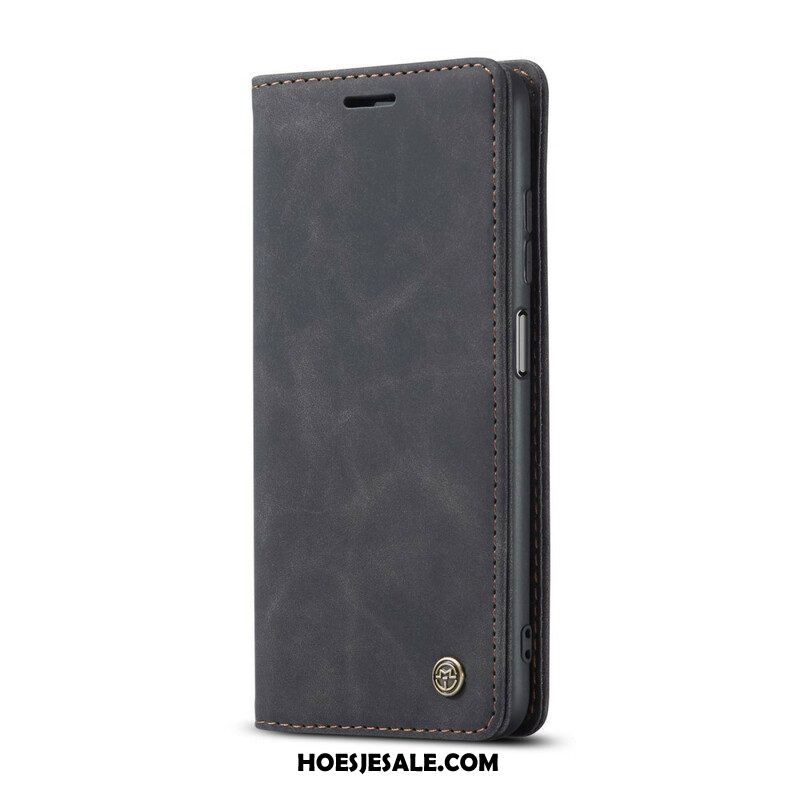 Bescherming Hoesje voor Xiaomi Redmi Note 10 / 10S Folio-hoesje Caseme Leereffect