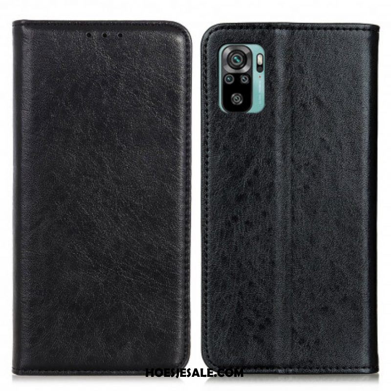 Bescherming Hoesje voor Xiaomi Redmi Note 10 / 10S Folio-hoesje Getextureerd Leereffect