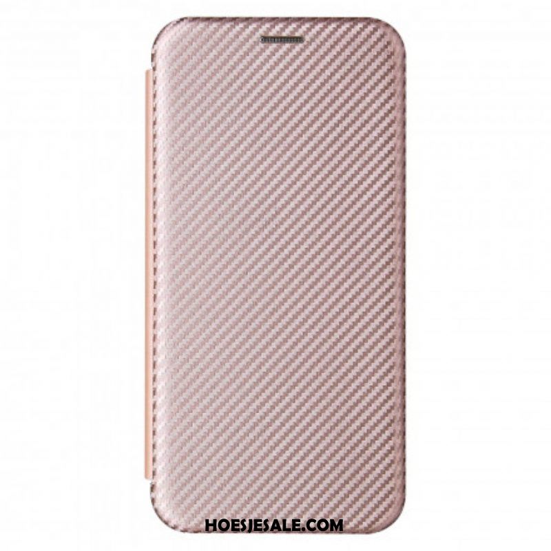 Bescherming Hoesje voor Xiaomi Redmi Note 10 / 10S Folio-hoesje Koolstofvezel Met Steunring