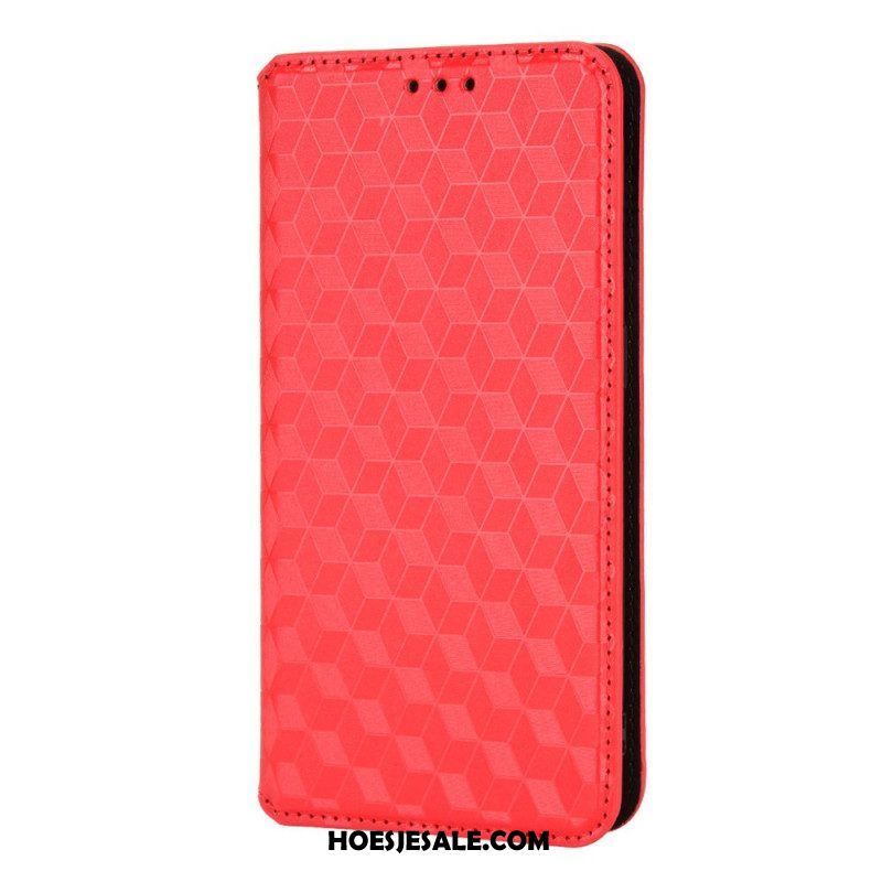 Bescherming Hoesje voor Xiaomi Redmi Note 11 / 11S Folio-hoesje 3d Diamant Leereffect