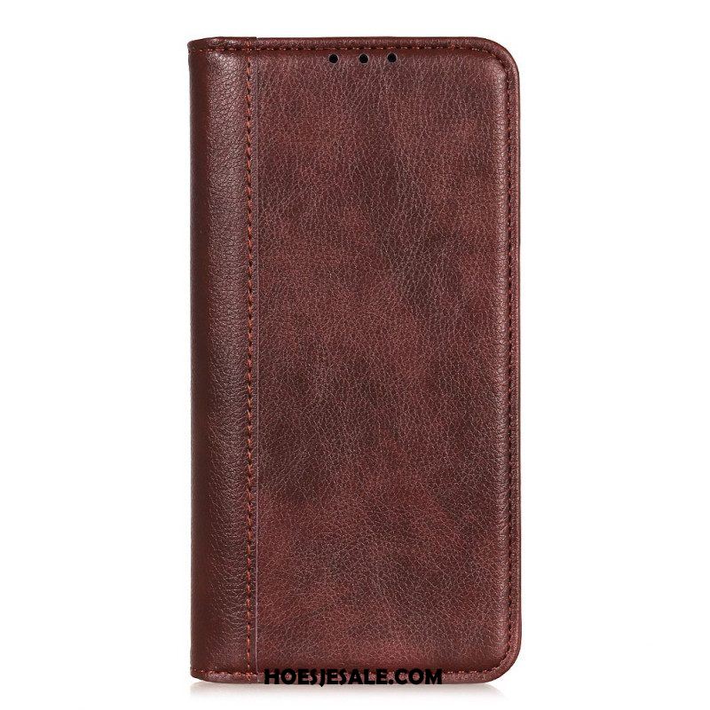 Bescherming Hoesje voor Xiaomi Redmi Note 11 / 11S Folio-hoesje Elegantie Split Litchi Leer