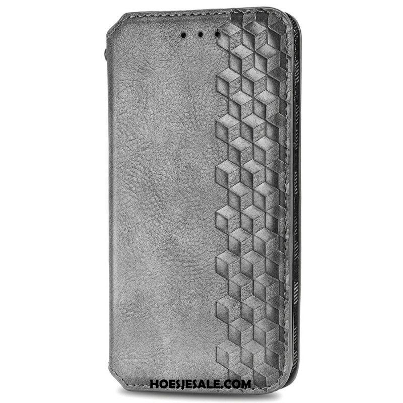 Bescherming Hoesje voor Xiaomi Redmi Note 11 / 11S Folio-hoesje Leereffect Diamanttextuur