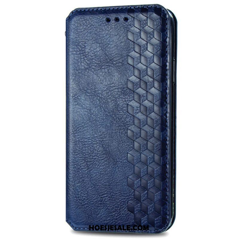 Bescherming Hoesje voor Xiaomi Redmi Note 11 / 11S Folio-hoesje Leereffect Diamanttextuur