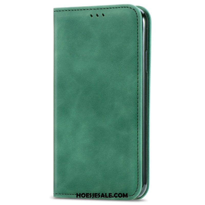 Bescherming Hoesje voor Xiaomi Redmi Note 11 / 11S Folio-hoesje Vintage Leereffect