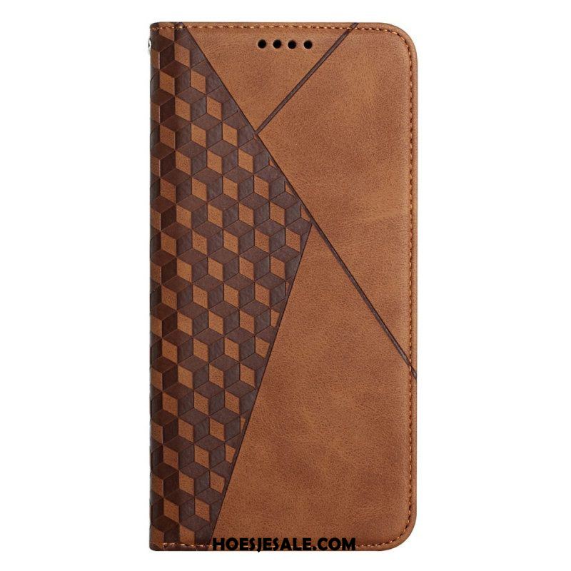 Bescherming Hoesje voor Xiaomi Redmi Note 11 Pro Plus 5G Folio-hoesje 3d-patroon Met Leereffect