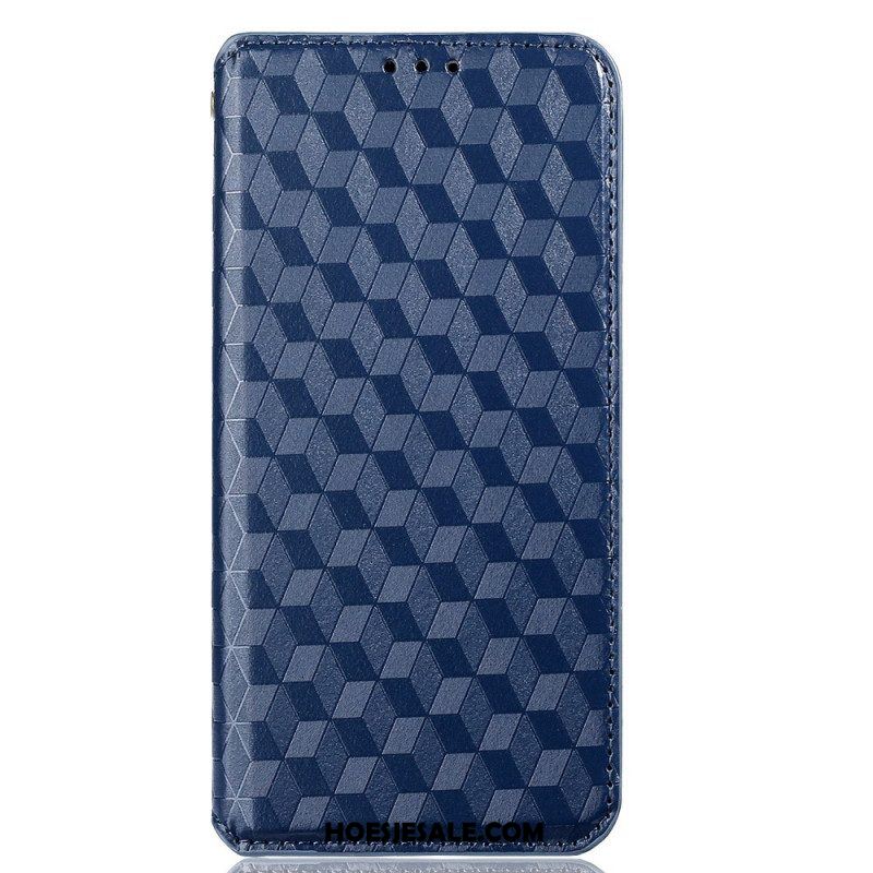 Bescherming Hoesje voor Xiaomi Redmi Note 11 Pro Plus 5G Folio-hoesje Leereffect 3d-textuur