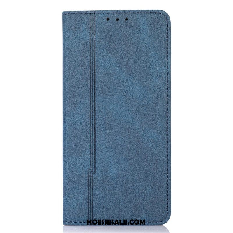 Bescherming Hoesje voor Xiaomi Redmi Note 11 Pro Plus 5G Folio-hoesje Stijl Lederen Lijn