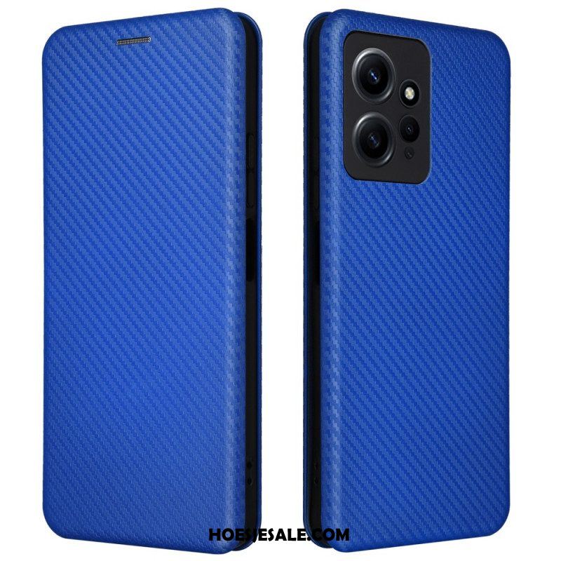 Bescherming Hoesje voor Xiaomi Redmi Note 12 4G Folio-hoesje Koolstofvezel