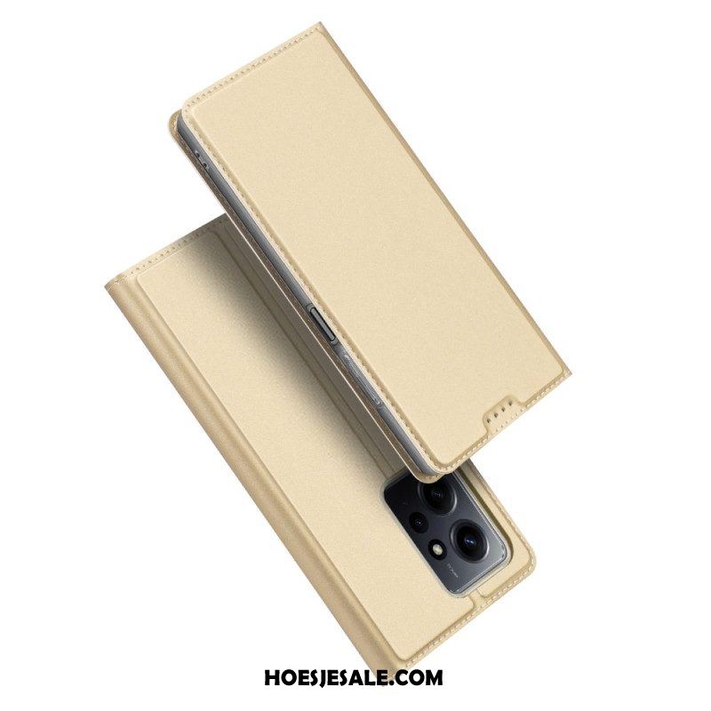 Bescherming Hoesje voor Xiaomi Redmi Note 12 4G Folio-hoesje Skin-pro-serie Dux Ducis