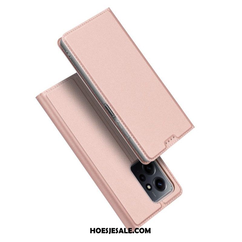 Bescherming Hoesje voor Xiaomi Redmi Note 12 4G Folio-hoesje Skin-pro-serie Dux Ducis