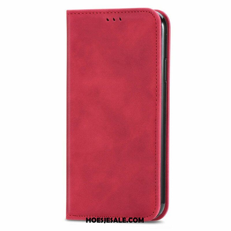 Bescherming Hoesje voor iPhone 13 Mini Folio-hoesje Aanraking Van De Huid