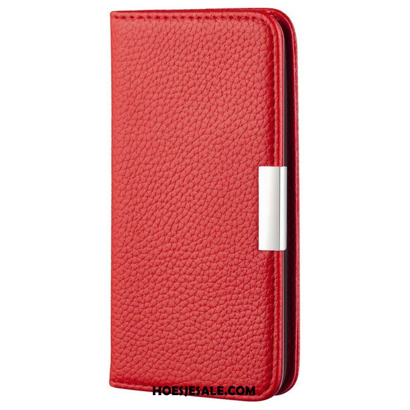 Bescherming Hoesje voor iPhone 13 Mini Folio-hoesje Imitatieleer Litchi Ultra Chic