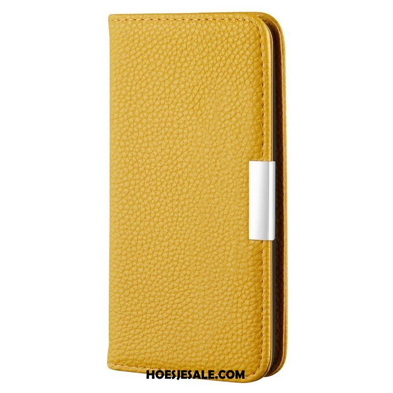 Bescherming Hoesje voor iPhone 13 Mini Folio-hoesje Imitatieleer Litchi Ultra Chic