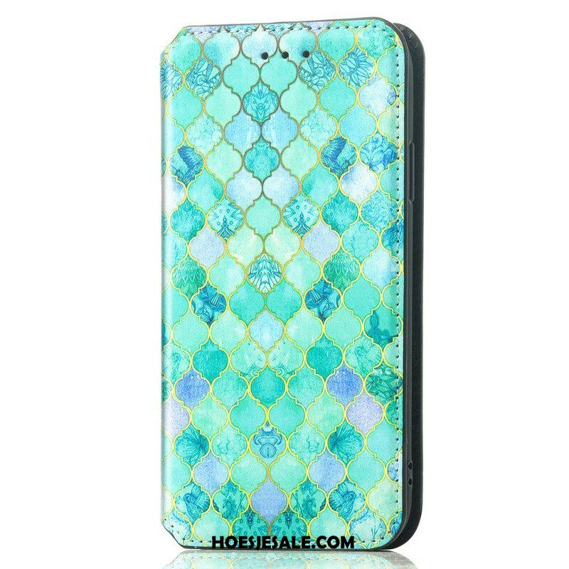 Bescherming Hoesje voor iPhone 13 Pro Max Folio-hoesje Verrassend Kleurrijk Patroon