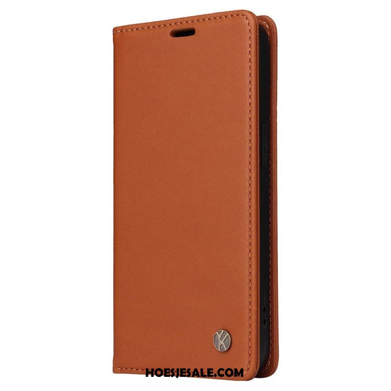 Bescherming Hoesje voor iPhone 14 Folio-hoesje Decoratieve Klinknagels