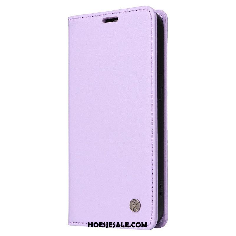 Bescherming Hoesje voor iPhone 14 Folio-hoesje Decoratieve Klinknagels