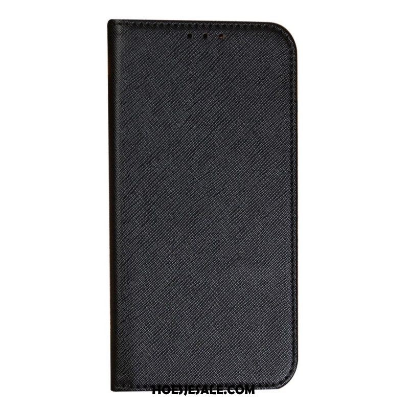 Bescherming Hoesje voor iPhone 14 Folio-hoesje Getextureerd