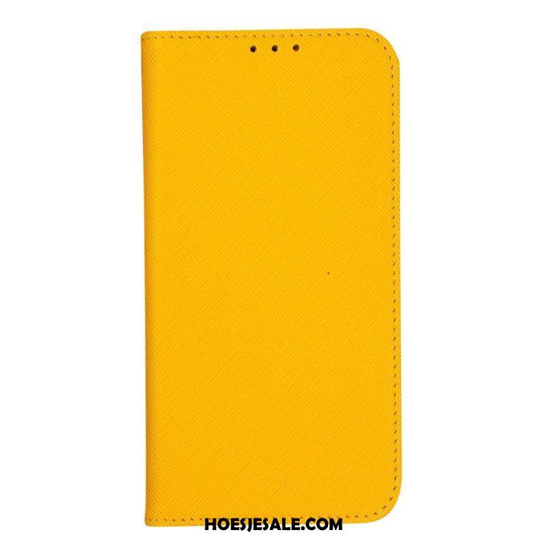 Bescherming Hoesje voor iPhone 14 Folio-hoesje Getextureerd