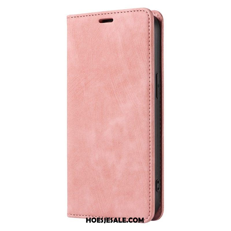 Bescherming Hoesje voor iPhone 14 Plus Folio-hoesje Gekleurd Kunstleer