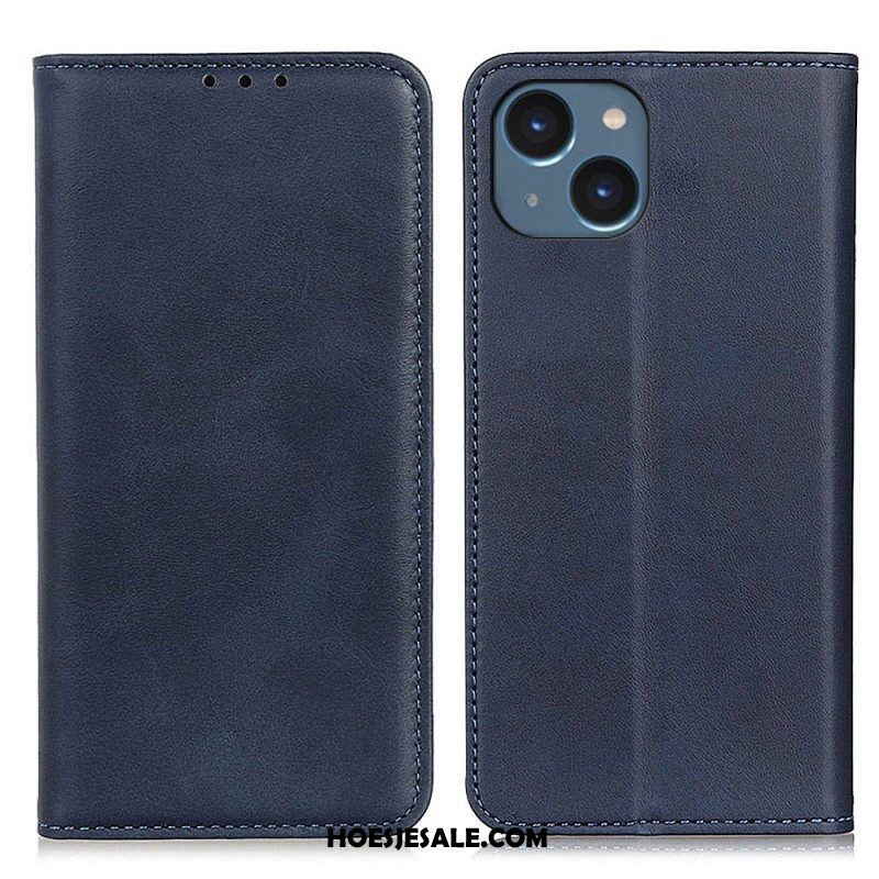 Bescherming Hoesje voor iPhone 14 Plus Folio-hoesje Mat Splitleer