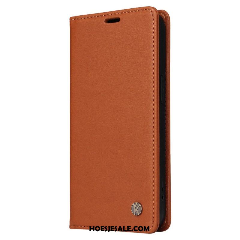 Bescherming Hoesje voor iPhone 14 Pro Folio-hoesje Decoratieve Klinknagels