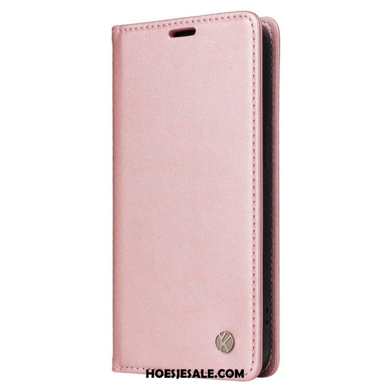 Bescherming Hoesje voor iPhone 14 Pro Folio-hoesje Decoratieve Klinknagels