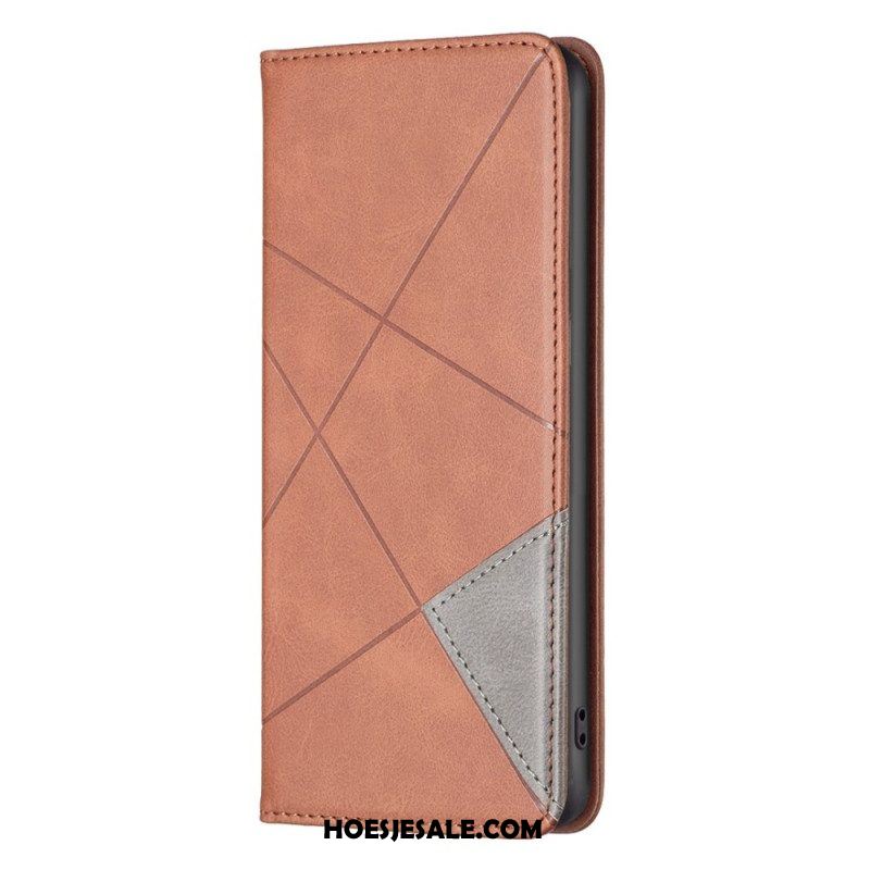 Bescherming Hoesje voor iPhone 14 Pro Folio-hoesje Geometrisch