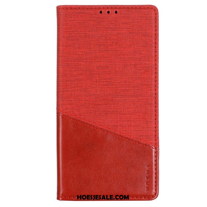 Bescherming Hoesje voor iPhone 14 Pro Folio-hoesje Rfid-canvasstijl