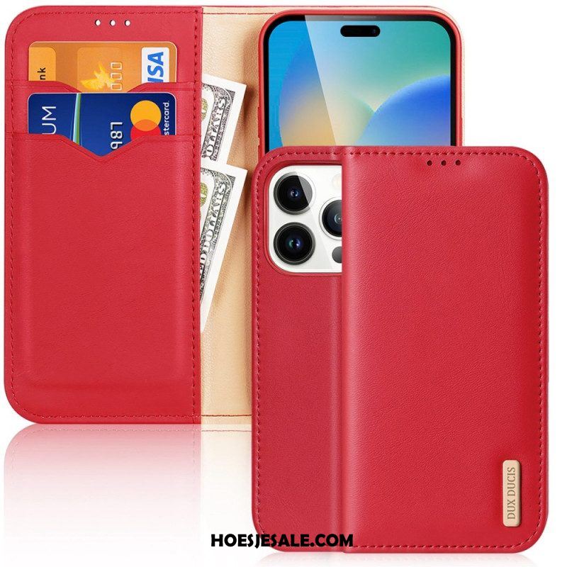 Bescherming Hoesje voor iPhone 14 Pro Max Folio-hoesje Hivo-serie Dux Ducis