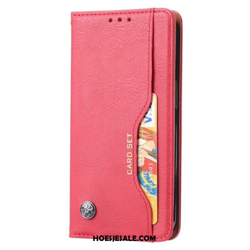 Bescherming Hoesje voor iPhone 15 Folio-hoesje Kaartenset