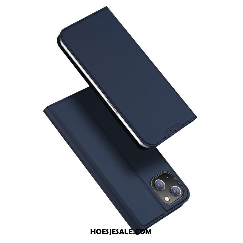 Bescherming Hoesje voor iPhone 15 Plus Folio-hoesje Skin-pro Serie Dux Ducis