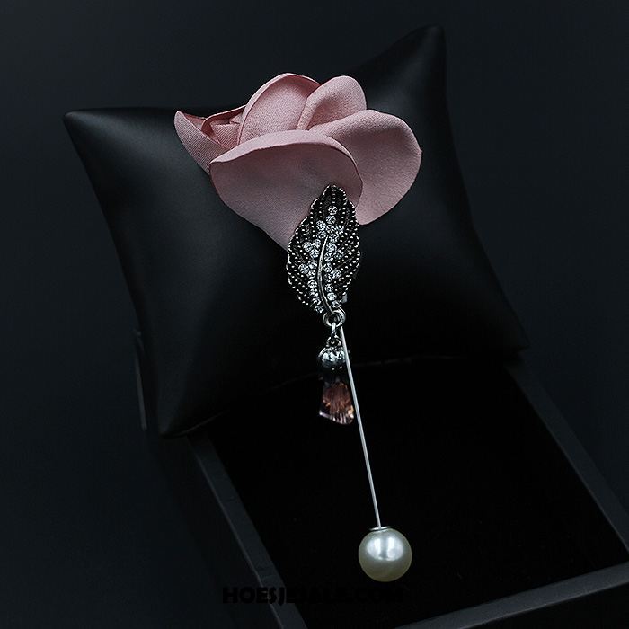 Broches Dames Bloemen Vers Roze Strass Corsage Kopen