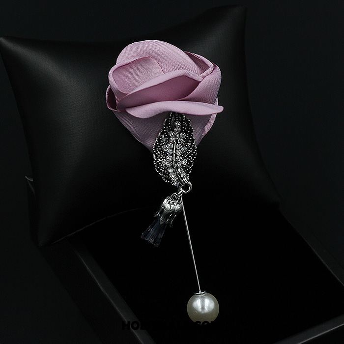 Broches Dames Bloemen Vers Roze Strass Corsage Kopen