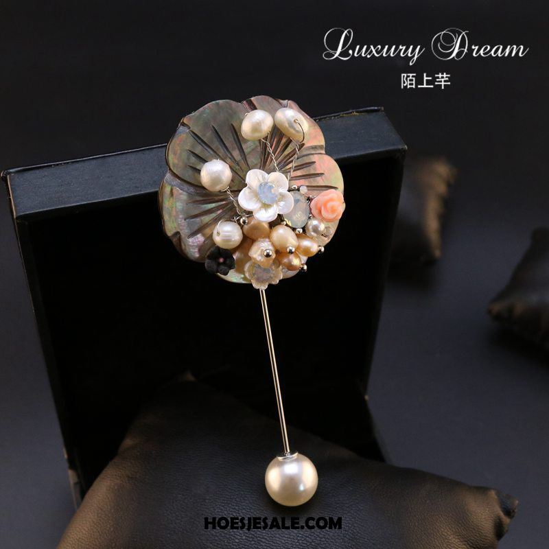 Broches Dames Broche Bloemen Vrouwen Pin Schelp Online