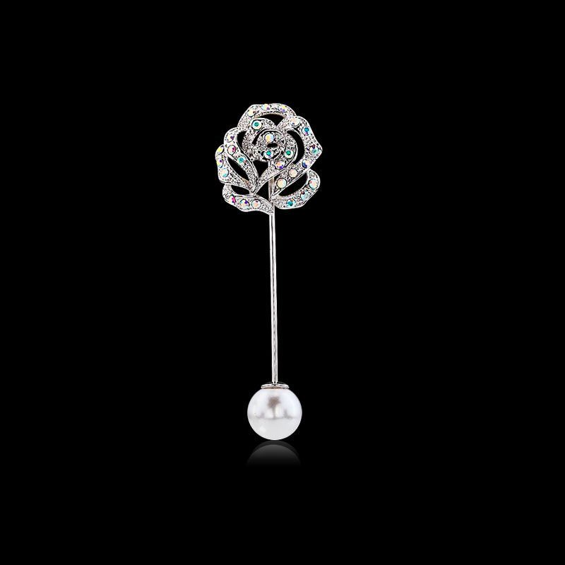 Broches Dames Strass High End Pin Bloemen Parel Kopen