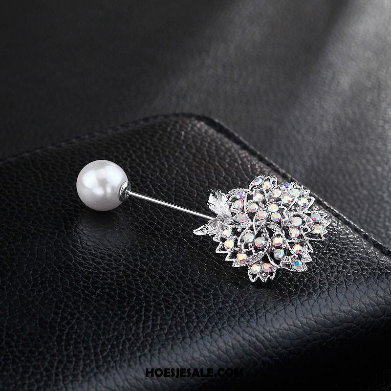 Broches Dames Strass High End Pin Bloemen Parel Kopen