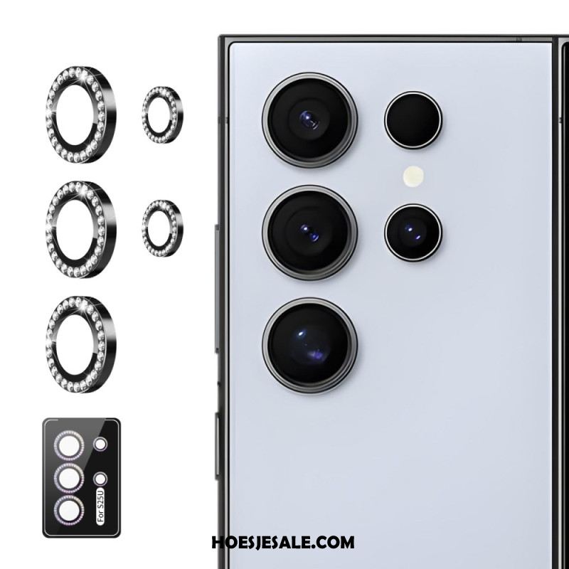 Cameralensbeschermer Voor Samsung Galaxy S25 Ultra 5g Met Legeringsringen En Strass-steentjes