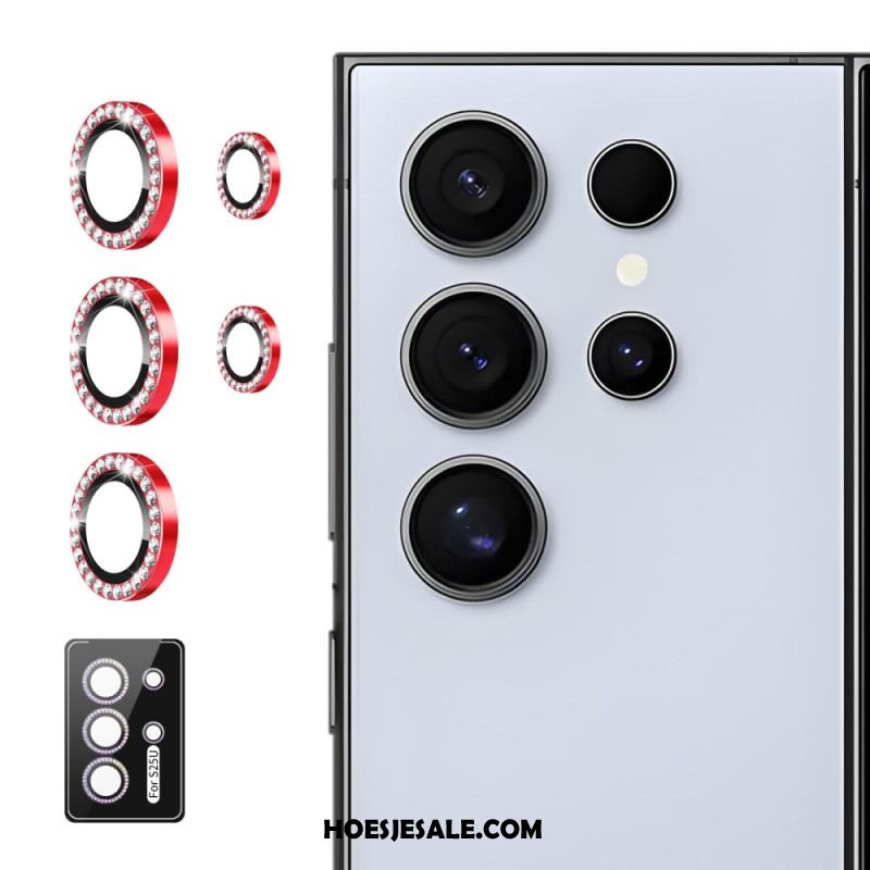 Cameralensbeschermer Voor Samsung Galaxy S25 Ultra 5g Met Legeringsringen En Strass-steentjes