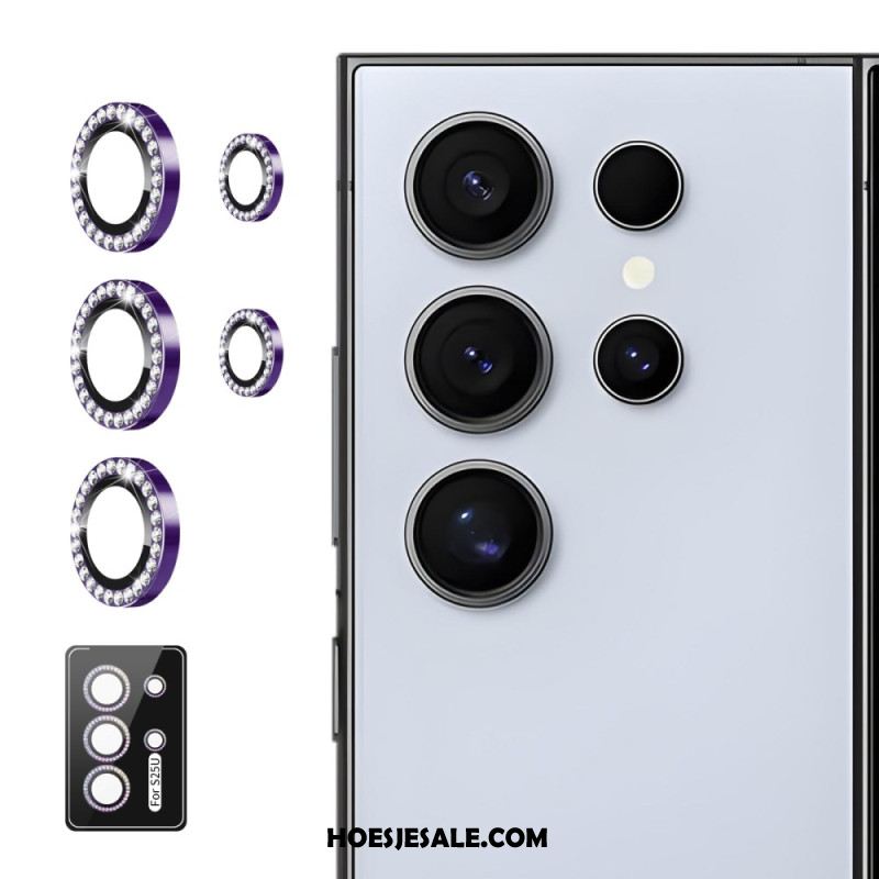 Cameralensbeschermer Voor Samsung Galaxy S25 Ultra 5g Met Legeringsringen En Strass-steentjes