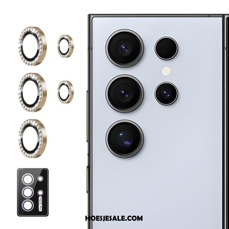 Cameralensbeschermer Voor Samsung Galaxy S25 Ultra 5g Met Legeringsringen En Strass-steentjes