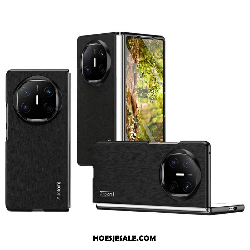 Case Hoesje Huawei Mate X6 Telefoonhoesje Houtstructuur
