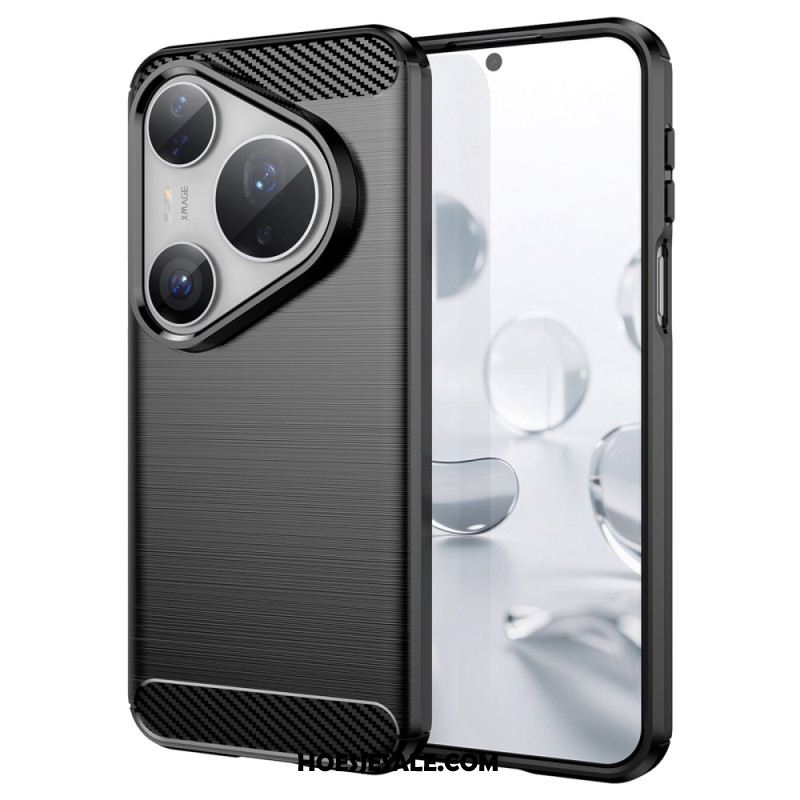 Case Hoesje Huawei Pura 80 Pro Telefoonhoesje Geborsteld Koolstofvezel