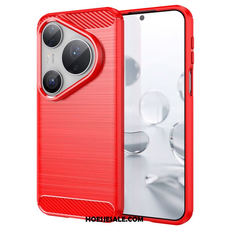 Case Hoesje Huawei Pura 80 Pro Telefoonhoesje Geborsteld Koolstofvezel