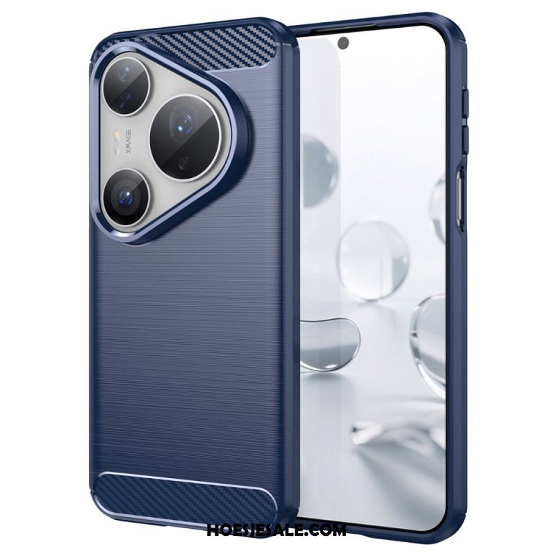 Case Hoesje Huawei Pura 80 Pro Telefoonhoesje Geborsteld Koolstofvezel