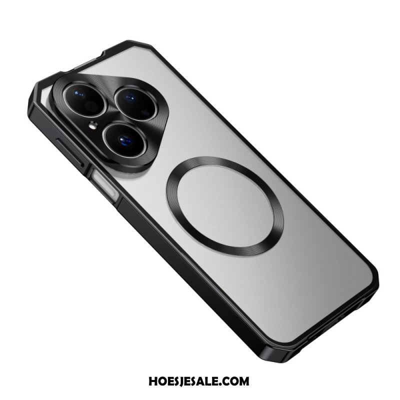 Case Hoesje Huawei Pura 80 Telefoonhoesje Magsafe Met Metalen Frame