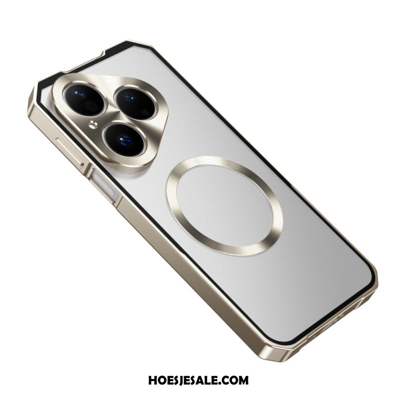 Case Hoesje Huawei Pura 80 Telefoonhoesje Magsafe Met Metalen Frame